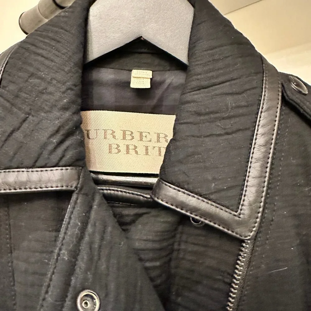 Burberry Brit Moto Jacket US 4 - Picture 3 of 14